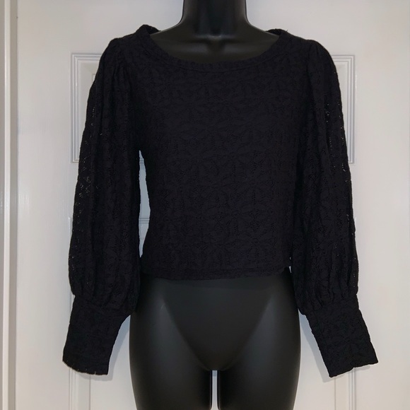 Free people tea time top in black—NWT - Picture 7 of 17